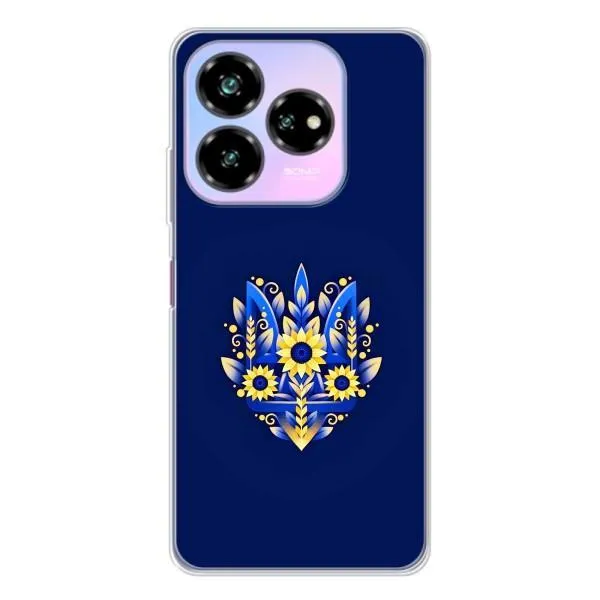 Чехол с принтом «Цветочный Герб» для ZTE Nubia V60 Design Чехол с принтом «Цветочный Герб» для ZTE Nubia V60 Design