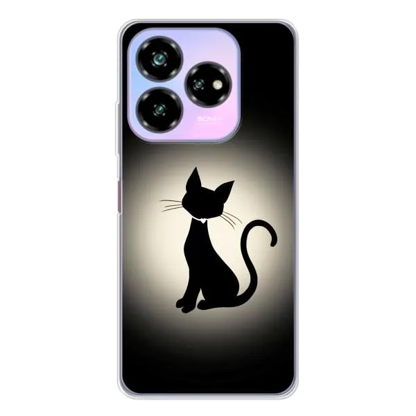 Чехол с принтом «Силуэт котика» для ZTE Nubia V60 Design Чехол с принтом «Силуэт котика» для ZTE Nubia V60 Design