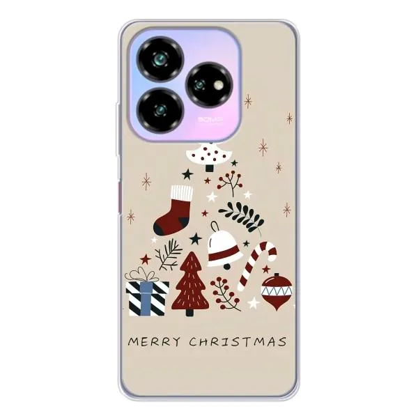 Чехол с принтом «Merry Christmas» для ZTE Nubia V60 Design Чехол с принтом «Merry Christmas» для ZTE Nubia V60 Design