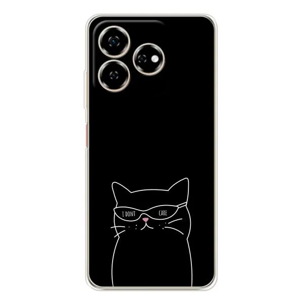 Чехол с принтом «Равнодушный кот» для ZTE Nubia V60