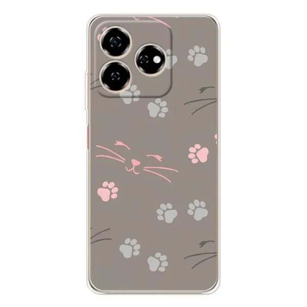 Чехол с принтом «Лапы и усы» для ZTE Nubia V60