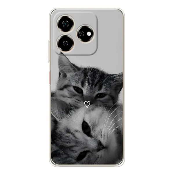 Чехол с принтом «Пара котов» для ZTE Nubia V60
