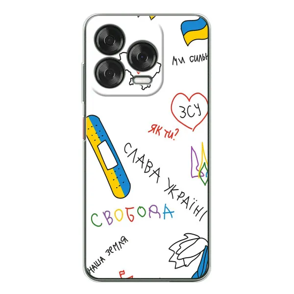 Чехол с принтом «Стикер» для ZTE Nubia V70 Design Чехол с принтом «Стикер» для ZTE Nubia V70 Design