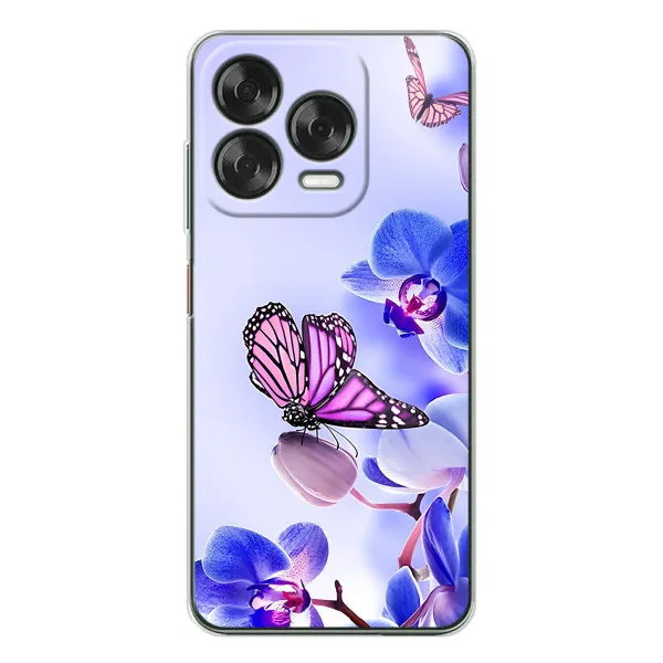 Чехол с принтом «Бабочка на цветочке» для ZTE Nubia V70 Design