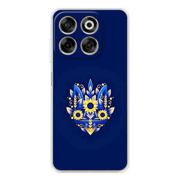 Чехол с принтом «Цветочный Герб» для ZTE Nubia V70