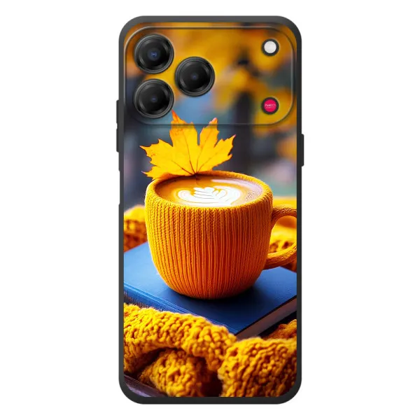 Чохол з принтом «Кава на жовтому пледі» для ZTE Nubia V80 Design