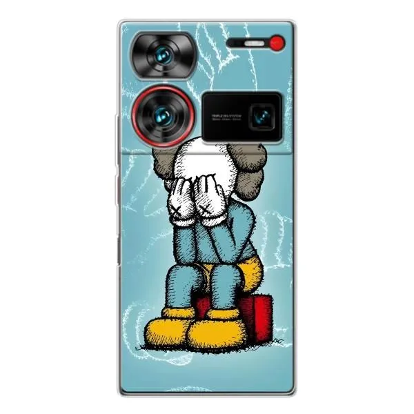 Чехол с принтом «Плач Bearbrick» для ZTE Nubia Z60 Ultra