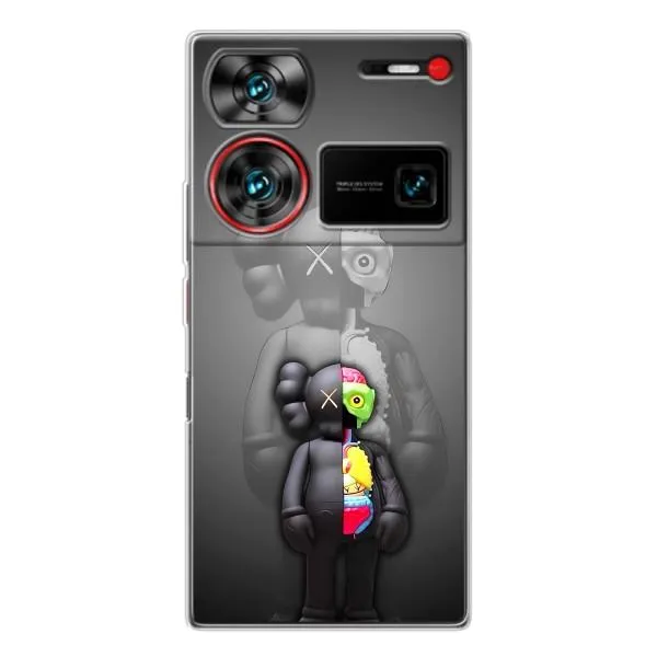 Чехол с принтом «Тело Bearbrick» для ZTE Nubia Z60 Ultra