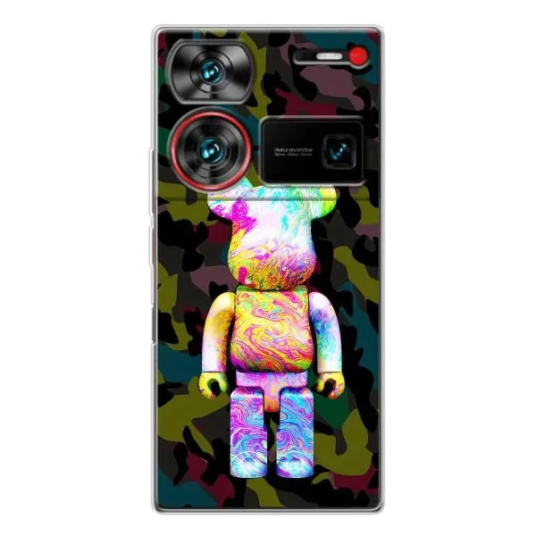 Чехол с принтом «Яркий Bearbrick» для ZTE Nubia Z60 Ultra