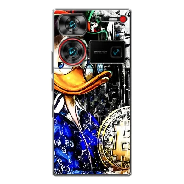Чехол с принтом «Биткойн Скрудж» для ZTE Nubia Z60 Ultra