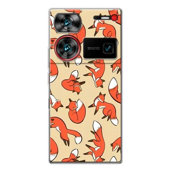 Чехол с принтом «Лисички» для ZTE Nubia Z60 Ultra Чехол с принтом «Лисички» для ZTE Nubia Z60 Ultra