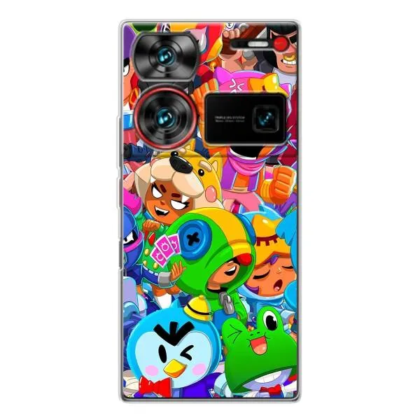Чехол с принтом «герои Бравл Старс» для ZTE Nubia Z60 Ultra
