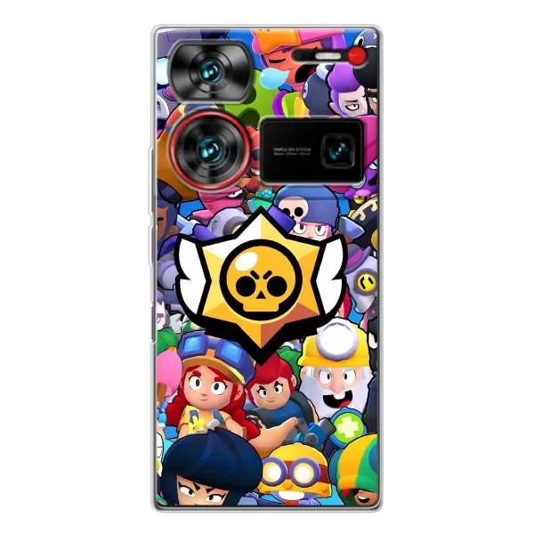 Чехол с принтом «Лого Brawl Stars» для ZTE Nubia Z60 Ultra