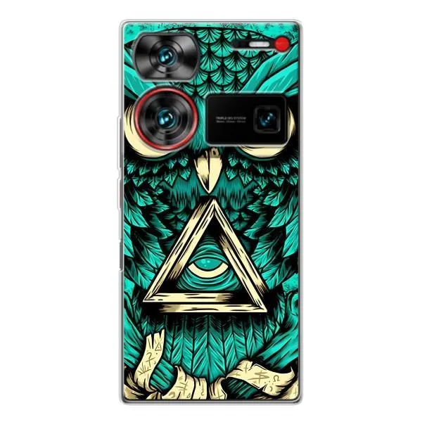 Чехол с принтом «Сова с глазом» для ZTE Nubia Z60 Ultra Чехол с принтом «Сова с глазом» для ZTE Nubia Z60 Ultra