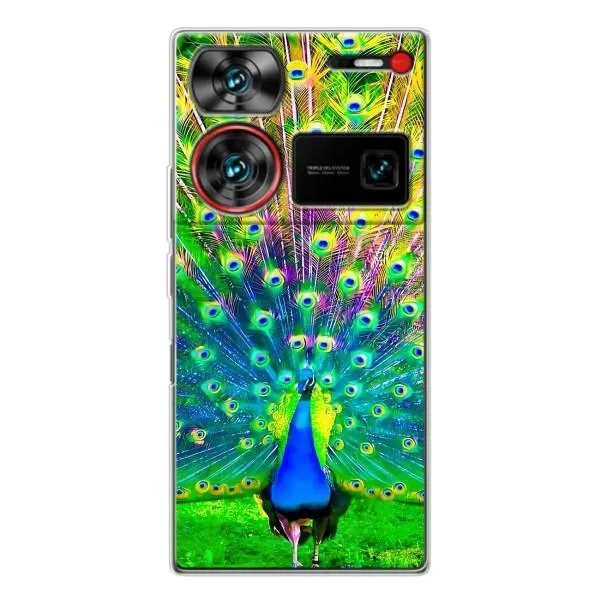 Чехол с принтом «Яркий Павлин» для ZTE Nubia Z60 Ultra Чехол с принтом «Яркий Павлин» для ZTE Nubia Z60 Ultra