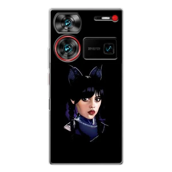 Чехол с принтом «серьезная Уэнздей» для ZTE Nubia Z60 Ultra Чехол с принтом «серьезная Уэнздей» для ZTE Nubia Z60 Ultra