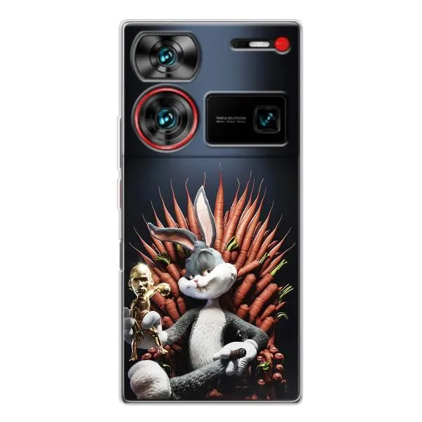 Чехол с принтом «Король Кролик» для ZTE Nubia Z60 Ultra Чехол с принтом «Король Кролик» для ZTE Nubia Z60 Ultra