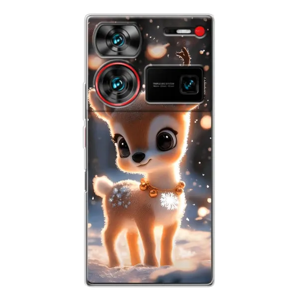 Чехол с принтом «Олененок» для ZTE Nubia Z60 Ultra