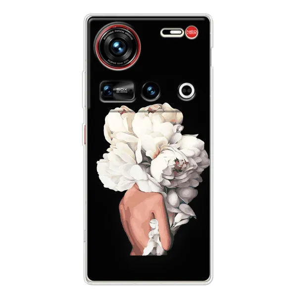 Чехол с принтом «Белые цветы» для ZTE Nubia Z70 Ultra Чехол с принтом «Белые цветы» для ZTE Nubia Z70 Ultra