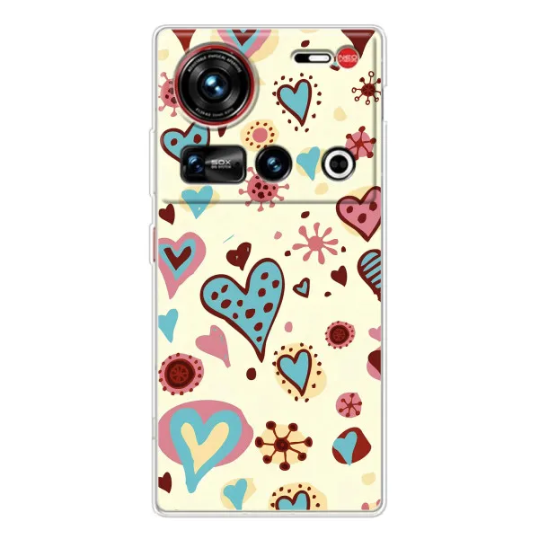 Чехол с принтом «Сердечки» для ZTE Nubia Z70 Ultra Чехол с принтом «Сердечки» для ZTE Nubia Z70 Ultra