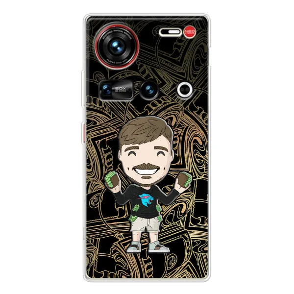 Чехол с принтом «Mister Beast» для ZTE Nubia Z70 Ultra