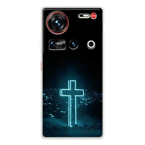 Чехол с принтом «Крест и город» для ZTE Nubia Z70 Ultra Чехол с принтом «Крест и город» для ZTE Nubia Z70 Ultra
