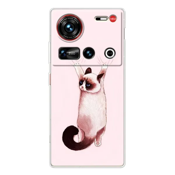 Чехол с принтом «Котик падает» для ZTE Nubia Z70 Ultra Чехол с принтом «Котик падает» для ZTE Nubia Z70 Ultra