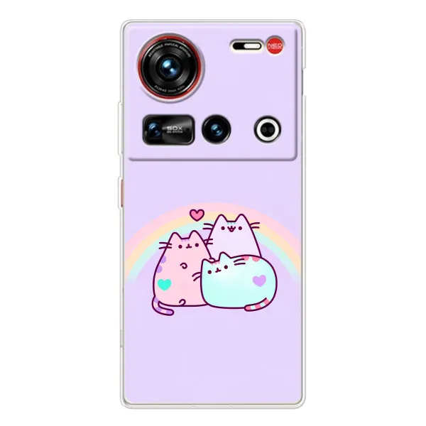 Чехол с принтом «Радужные котики» для ZTE Nubia Z70 Ultra Чехол с принтом «Радужные котики» для ZTE Nubia Z70 Ultra