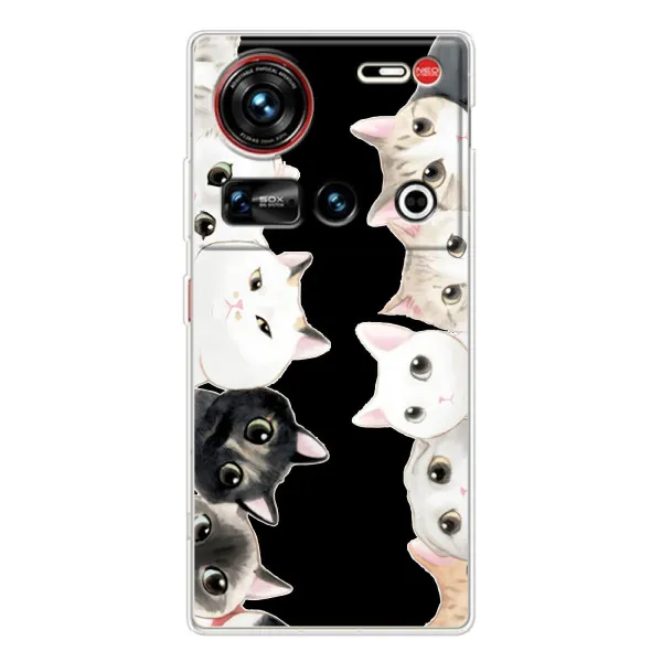 Чехол с принтом «Взгляд котов» для ZTE Nubia Z70 Ultra Чехол с принтом «Взгляд котов» для ZTE Nubia Z70 Ultra