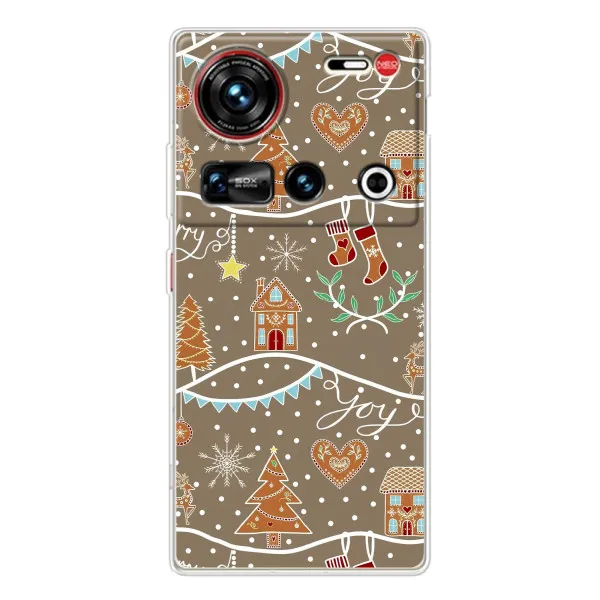 Чехол с принтом «Новогодние пряники» для ZTE Nubia Z70 Ultra Чехол с принтом «Новогодние пряники» для ZTE Nubia Z70 Ultra