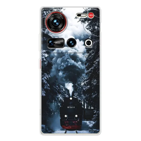Чехол с принтом «Зимний поезд» для ZTE Nubia Z70 Ultra Чехол с принтом «Зимний поезд» для ZTE Nubia Z70 Ultra
