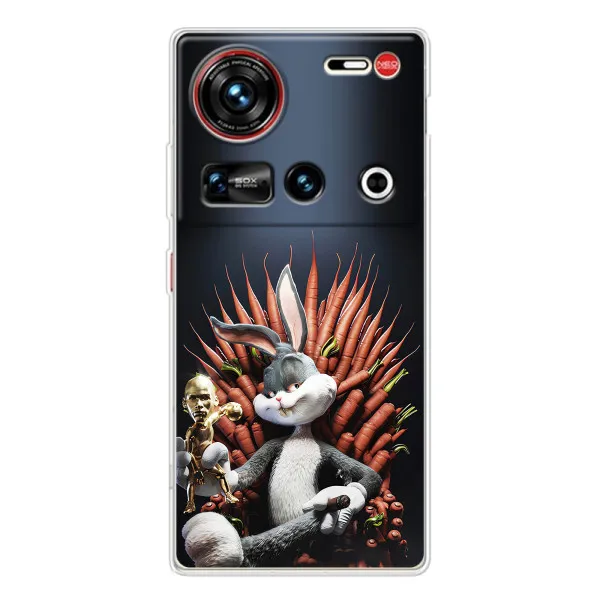 Чехол с принтом «Король Кролик» для ZTE Nubia Z70 Ultra Чехол с принтом «Король Кролик» для ZTE Nubia Z70 Ultra