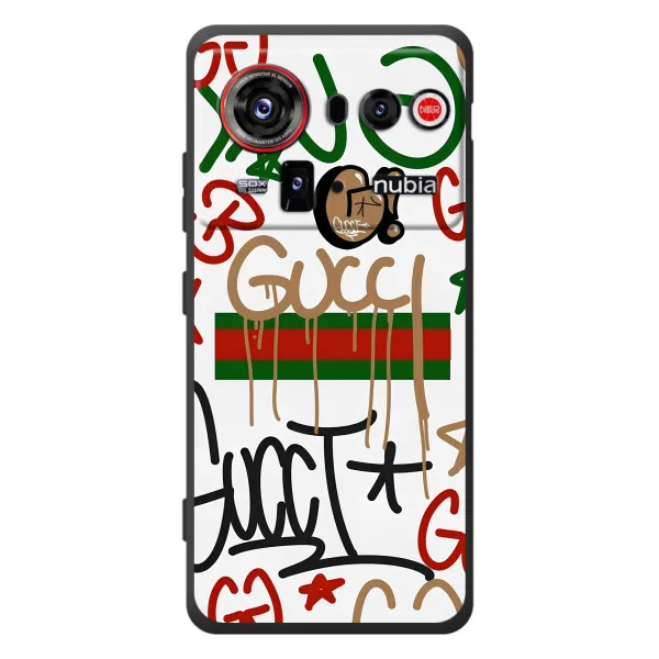Чехол с принтом «Стиль GUUCI» для ZTE nubia Z80 Ultra