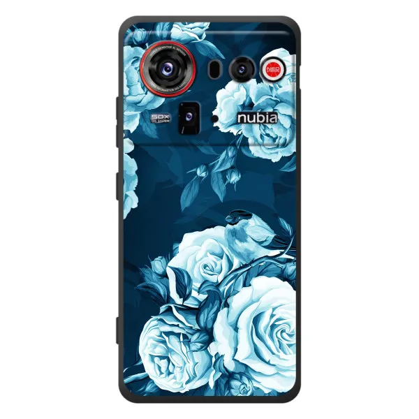 Чехол с принтом «Голубые Бутоны» для ZTE nubia Z80 Ultra Чехол с принтом «Голубые Бутоны» для ZTE nubia Z80 Ultra