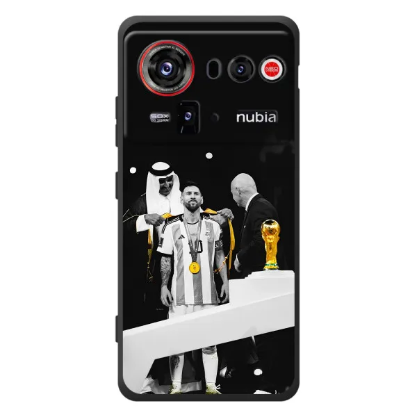 Чехол с принтом «Месси в накидке» для ZTE nubia Z80 Ultra