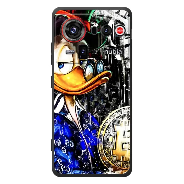Чехол с принтом «Биткойн Скрудж» для ZTE nubia Z80 Ultra