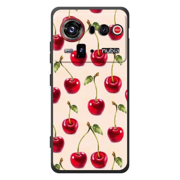Чехол с принтом «Вишня» для ZTE nubia Z80 Ultra