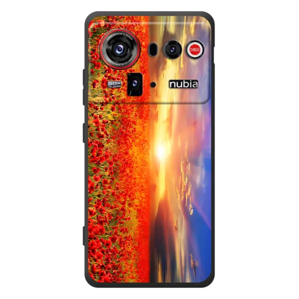 Чехол с принтом «Поле тюльпанов» для ZTE nubia Z80 Ultra