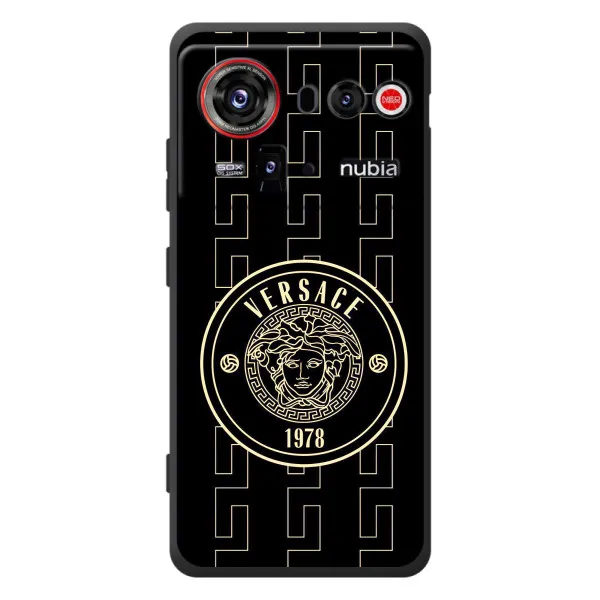 Чехол с принтом «Лого Версаче» для ZTE nubia Z80 Ultra