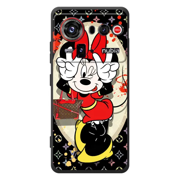 Чехол с принтом «Минни peace» для ZTE nubia Z80 Ultra Чехол с принтом «Минни peace» для ZTE nubia Z80 Ultra