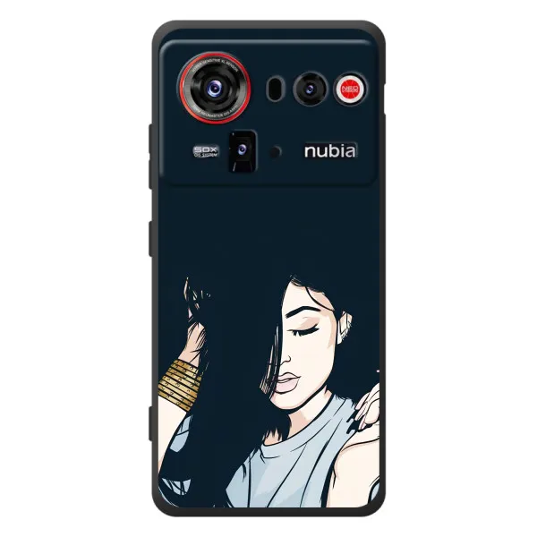 Чехол с принтом «Красивая девочка» для ZTE nubia Z80 Ultra