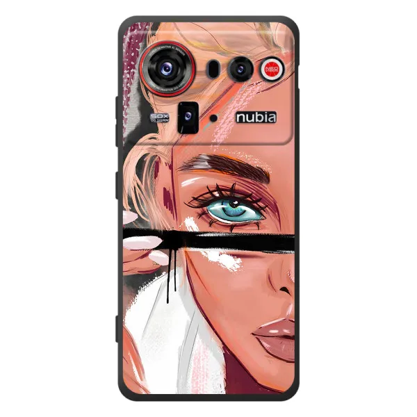 Чехол с принтом «Макияж» для ZTE nubia Z80 Ultra