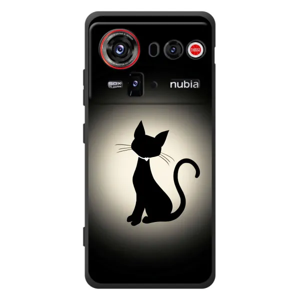 Чехол с принтом «Силуэт котика» для ZTE nubia Z80 Ultra Чехол с принтом «Силуэт котика» для ZTE nubia Z80 Ultra