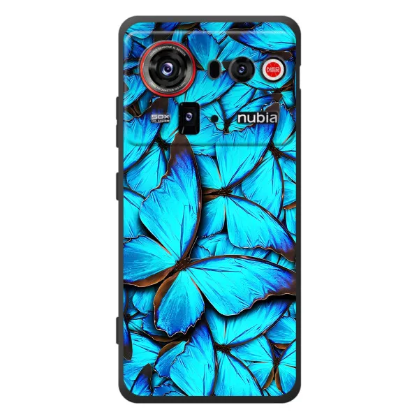 Чехол с принтом «Синие бабочки» для ZTE nubia Z80 Ultra Чехол с принтом «Синие бабочки» для ZTE nubia Z80 Ultra