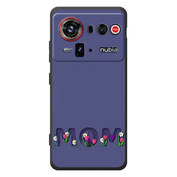 Чехол с принтом «Мама в цветах» для ZTE nubia Z80 Ultra