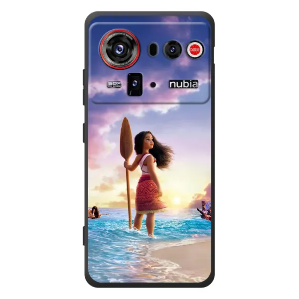 Чехол с принтом «Моана с веслом» для ZTE nubia Z80 Ultra