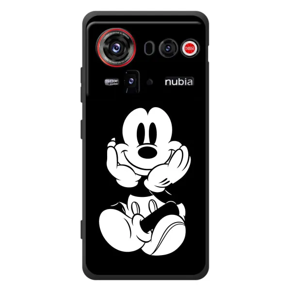 Чехол с принтом «Микки на черном» для ZTE nubia Z80 Ultra Чехол с принтом «Микки на черном» для ZTE nubia Z80 Ultra