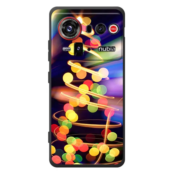 Чехол с принтом «Елка с гирлянд» для ZTE nubia Z80 Ultra Чехол с принтом «Елка с гирлянд» для ZTE nubia Z80 Ultra