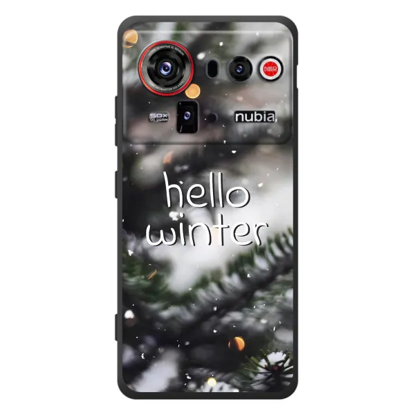 Чехол с принтом «Hello winter» для ZTE nubia Z80 Ultra