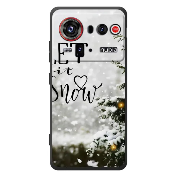 Чехол с принтом «Let it snow» для ZTE nubia Z80 Ultra